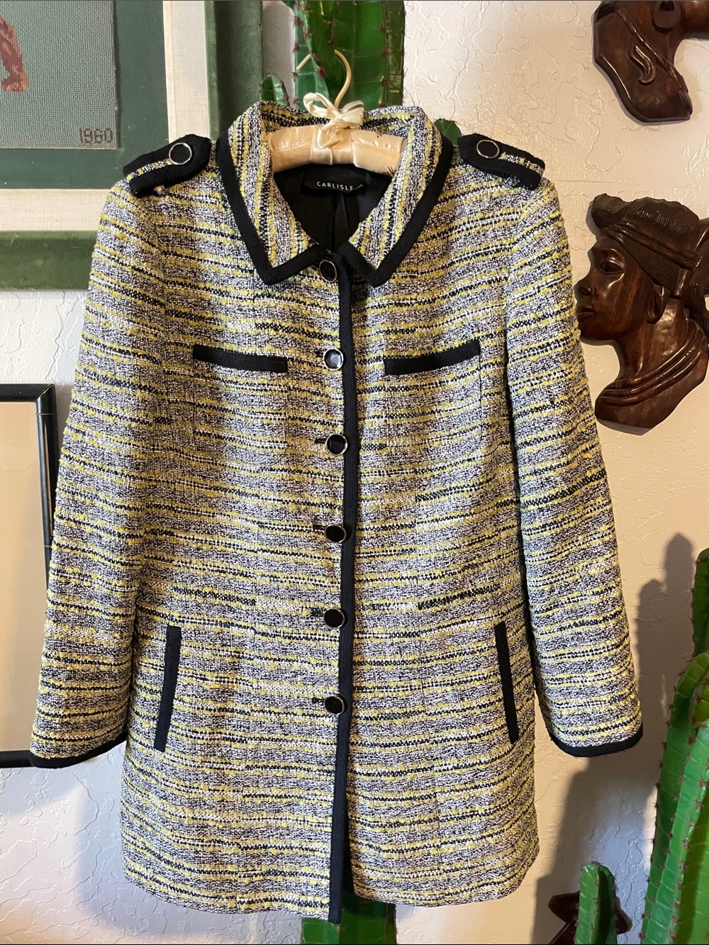 Carlisle Silk Tweed Coat Size 14